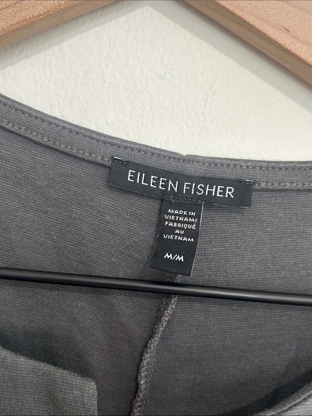 EILEEN FISHER Organic Cotton Sleeveless Cropped Gray Ponte Jumpsuit Size Medium - Picture 2 of 10